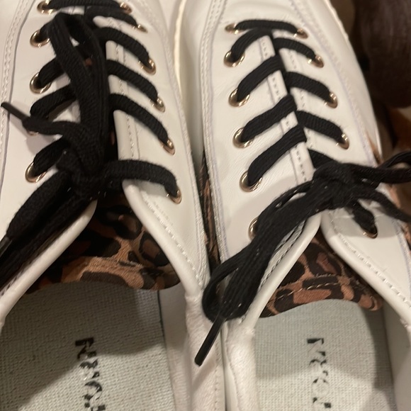 ☀️Tretorn wtNYLite25 Plus Vintage white/ tan + black multi leather suede ☀️ - Picture 5 of 10